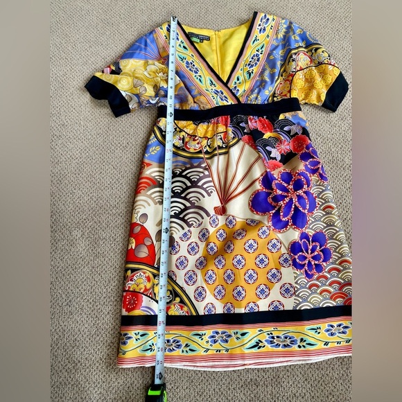 💥3 for $60💥Flawless silk Asian inspired dress. Muse Boston Proper head turner. 8 - Picture 5 of 13
